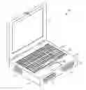 Fig. 01 - Speaker grill-air vent combinations for a portable computer