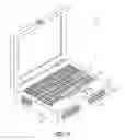 Fig. 02 - Speaker grill-air vent combinations for a portable computer