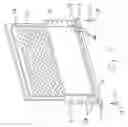Fig. 04 - Adjustable ceiling mounted filter access frame and return system