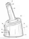 Fig. 01 - Cleaning device and container for a shaving apparatus