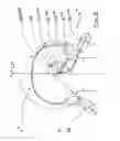 Fig. 05 - Oscillating-arm apparatus for producing a tire reinforcement from a single thread