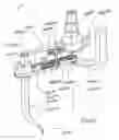 Fig. 11 - Oscillating-arm apparatus for producing a tire reinforcement from a single thread