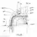 Fig. 13 - Oscillating-arm apparatus for producing a tire reinforcement from a single thread