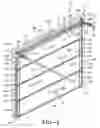 Fig. 02 - Door mounting and track system for a sectional door