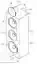 Fig. 01 - Speaker enclosure having outer flared tube