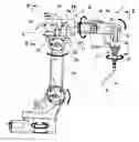 Fig. 01 - Cable arrangement for robot arm, and industrial robot utilizing the same