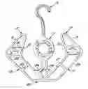 Fig. 01 - Bootyhook sporting goods hanger