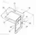 Fig. 01 - Rack-mount structure for mounting LCD display