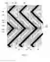 Fig. 08 - LCD having storage capacitor electrodes with wider portions located within triangular areas of pixel regions and with spacers disposed in regions corresponding to the triangular areas to mitigate dark-state light leakage