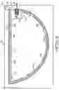 Fig. 04 - Molded polymeric cradle for containing an anode in an electrolytic capacitor from high shock and vibration conditions