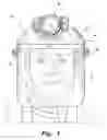 Fig. 02 - Eye and face shield with attached lamp
