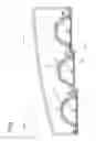 Fig. 07 - Vehicular lamp including hemispherical translucent member with fan-shaped zones and lens elements