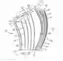 Fig. 01 - Fanned trailing edge teardrop array