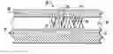 Fig. 01 - Electronic device formed from a thin film with vertically oriented columns with an insulating filler material