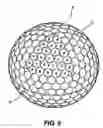 Fig. 09 - Golf ball with improved flight performance