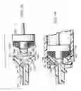 Fig. 30 - Safety syringe needle device with interchangeable and retractable needle platform