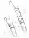 Fig. 13 - Device for removing an elongated structure implanted in biological tissue