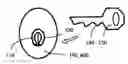 Fig. 01 - Method and apparatus locating a keyhole and orienting a key to the keyhole