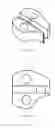 Fig. 05 - Configurations and designs for stump grinding teeth and corresponding holding brackets