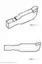 Fig. 10 - Configurations and designs for stump grinding teeth and corresponding holding brackets