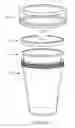 Fig. 14 - Disposable containers for prepare, storage and serving infant formula