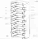 Fig. 22 - Data cartridge library including a magazine, a picker, an elevator, and a grasper