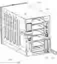 Fig. 35 - Data cartridge library including a magazine, a picker, an elevator, and a grasper