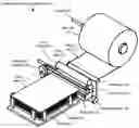 Fig. 01 - Cutting and delivering cut OLED donor sheets