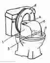 Fig. 01 - Potty protector urine shield with centered targets