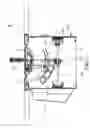 Fig. 09 - Mechanism for titling and height adjusting circular blade of circular saw machine