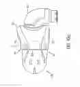 Fig. 14 - Ergonomic and adjustable respiratory mask assembly with headgear assembly