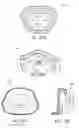 Fig. 55 - Ergonomic and adjustable respiratory mask assembly with headgear assembly