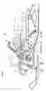 Fig. 02 - Snowmobile, and the arrangement of the engine and accessory components thereof