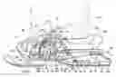 Fig. 01 - Snowmobile with reinforced frame structure for improved engine support