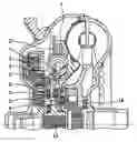 Fig. 01 - Torque converter with a rotary oscillation damper