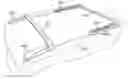 Fig. 01 - Vehicle article carrier having stowable cross bars