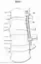Fig. 02 - Spinal implant, driver tool and nut guide