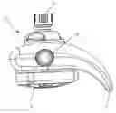 Fig. 01 - Combination showerhead with waterfall nozzle