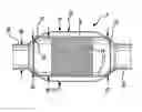 Fig. 01 - Catalytic converter with integral heat shield device