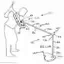 Fig. 01 - Adjustable athletic swing training aid