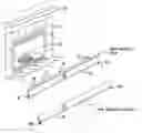 Fig. 01 - Heat deflecting baffle for direct vent fireplace