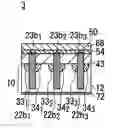 Fig. 01 - Trench-type power MOSFET with embedded region at the bottom of the gate and increased breakdown voltage