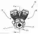 Fig. 01 - Dual overhead camshaft V-2 engine
