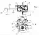 Fig. 06 - Dual overhead camshaft V-2 engine