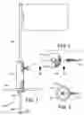 Fig. 02 - Vehicle flag holder having a broker staff ejector pin