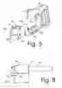 Fig. 04 - Pivoting brake caliper mounting for motorcycle