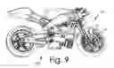 Fig. 06 - Pivoting brake caliper mounting for motorcycle