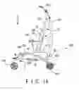 Fig. 12 - Stroller frame foldable in two directions