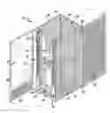 Fig. 01 - Cabinet for computer devices with air distribution device
