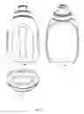 Fig. 02 - Bottle, retaining device and associated elements for carrying containers and other items